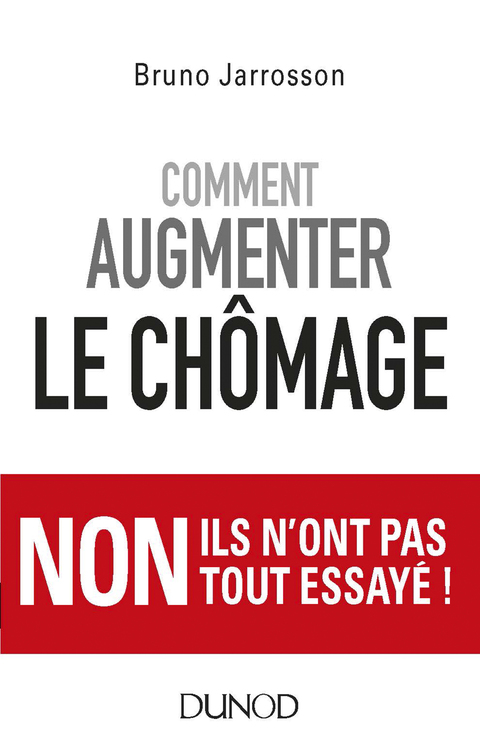 Cover image for book Comment augmenter le chômage