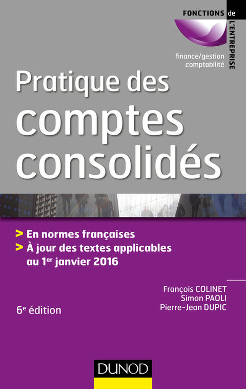 Cover image for book Pratique des comptes consolidés - 6e éd.