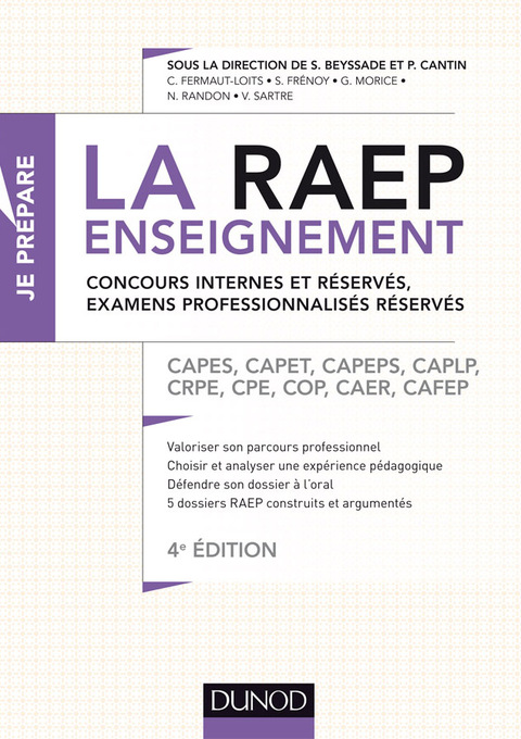 Cover image for book La Raep enseignement - Concours internes et réservés, examens professionnalisés réservés