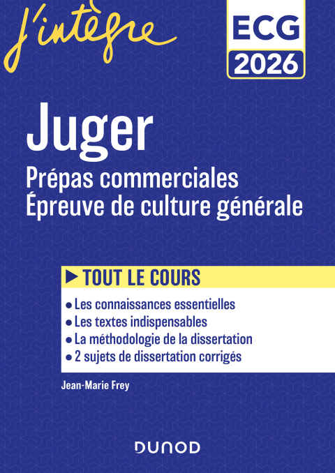 Cover image for book Juger - Manuel - Prépas commerciales ECG - Epreuve de culture générale 2026