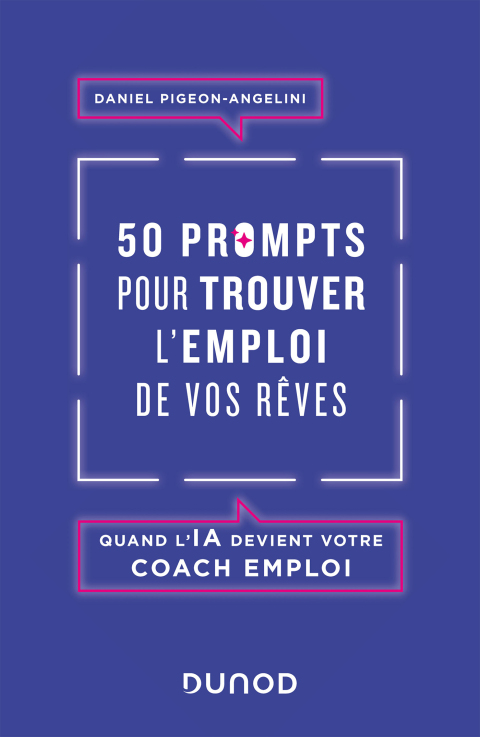 Cover image for book 50 prompts pour trouver l'emploi de vos rêves