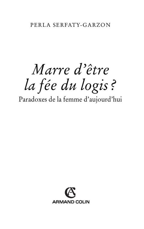 Cover image for book Marre d'être la fée du logis ?