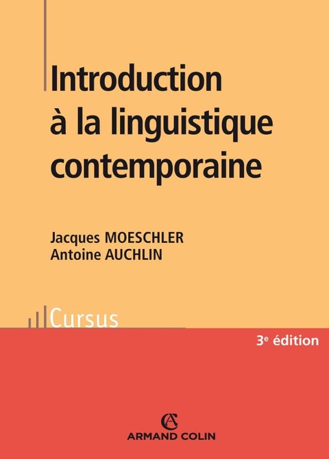 Cover image for book Introduction à la linguistique contemporaine