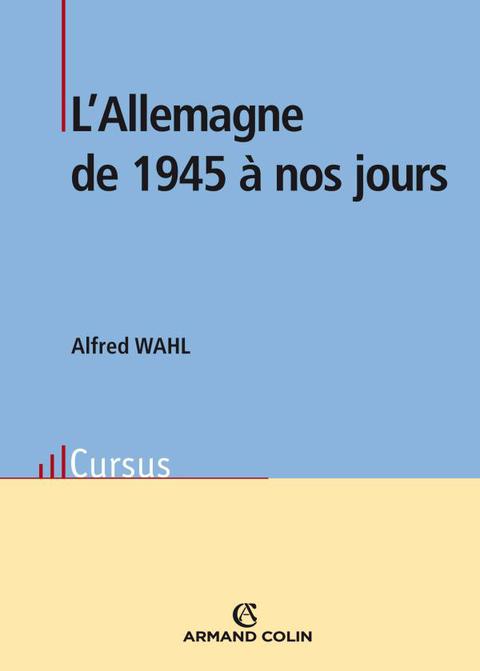 Cover image for book L'Allemagne de 1945 à nos jours
