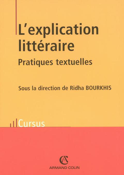 Cover image for book L'explication littéraire