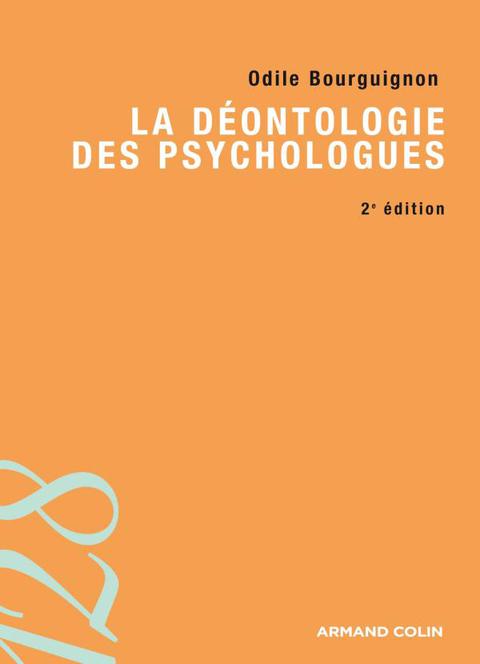 Cover image for book La déontologie des psychologues