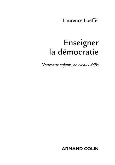 Cover image for book Enseigner la démocratie