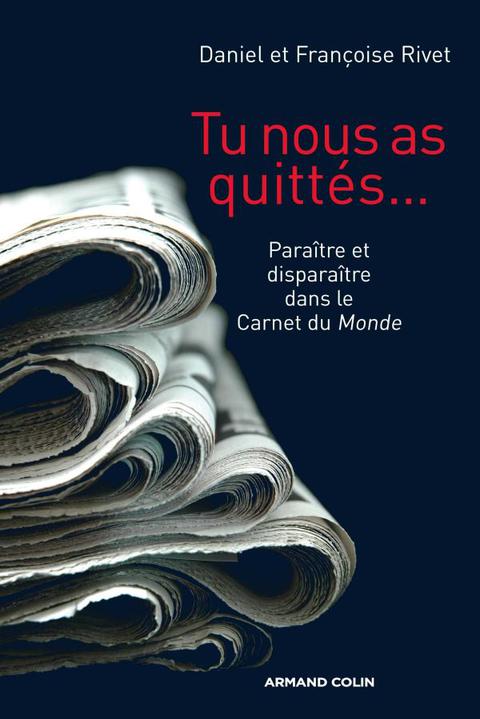 Cover image for book Tu nous as quittés...