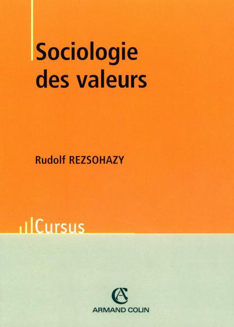 Cover image for book Sociologie des valeurs