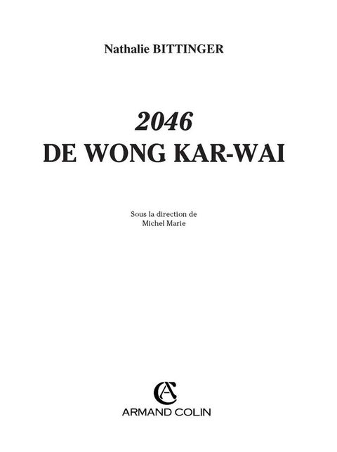 Cover image for book 2046 de Wong Kar-wai
