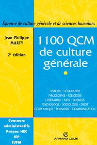 Cover image: 1100 QCM de culture générale 9782200350178
