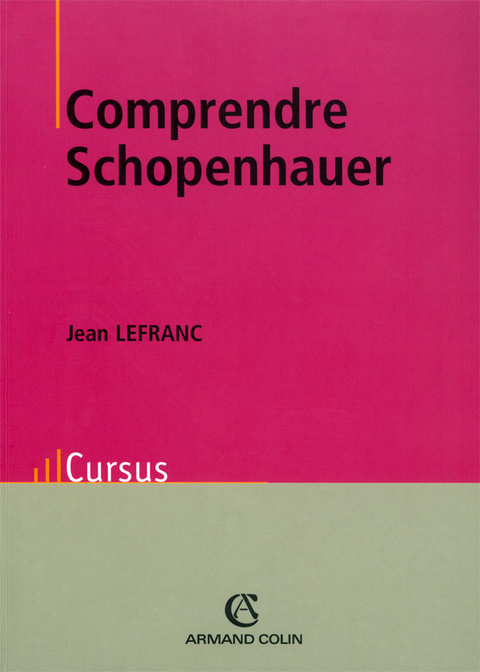 Cover image for book Comprendre Schopenhauer