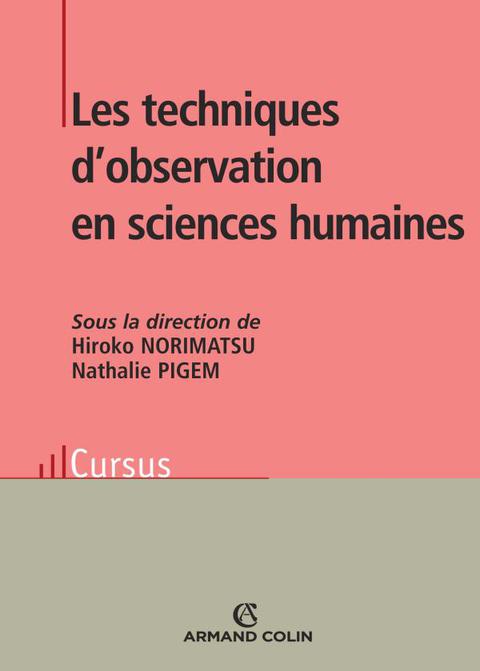 Cover image for book Les techniques d'observation en sciences humaines