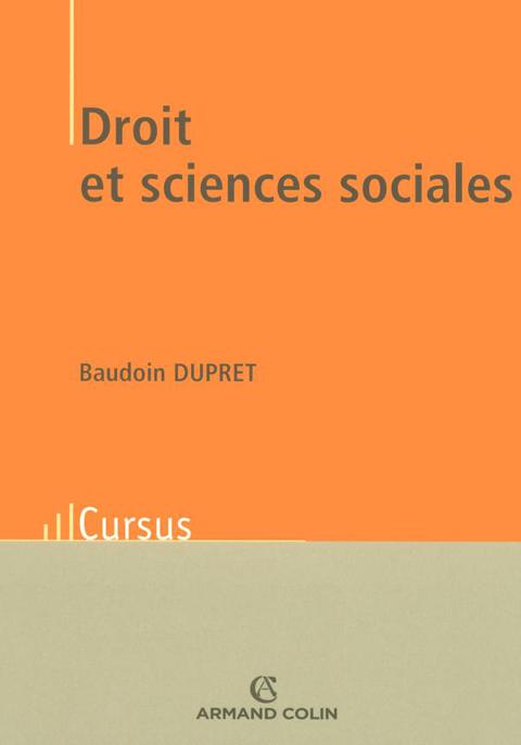 Cover image for book Droit et sciences sociales