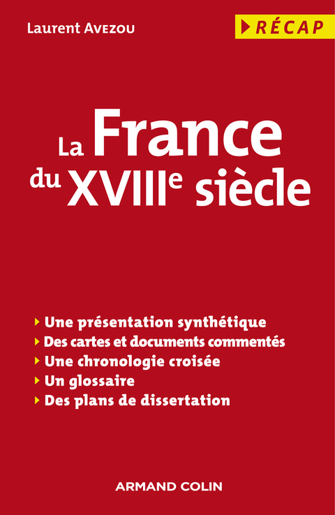 Cover image for book La France du XVIIIe siècle