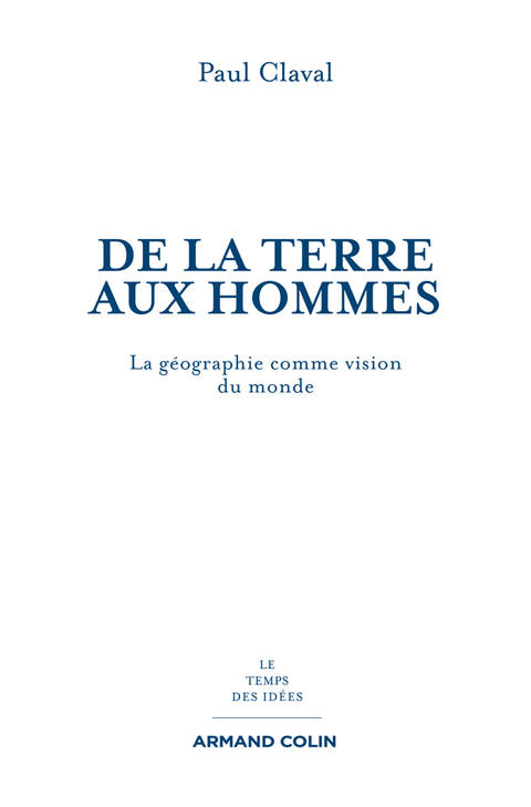 Cover image for book De la Terre aux Hommes