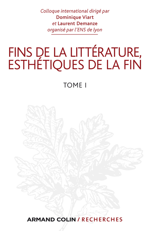 Cover image for book Fins de la littérature, esthétiques de la fin