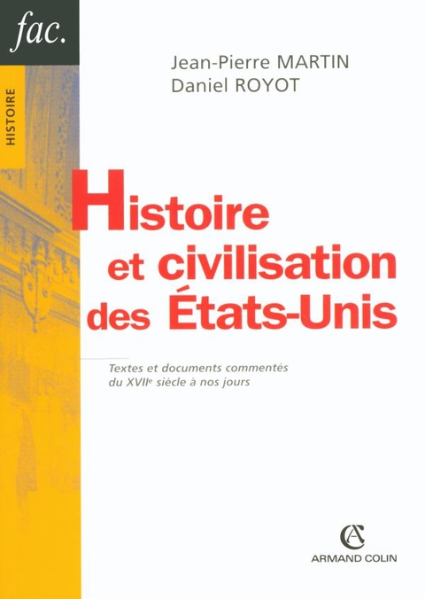 Cover image for book Histoire et civilisation des États-Unis