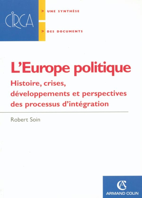Cover image for book L' Europe politique