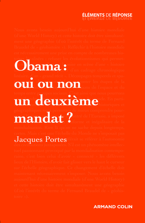Cover image for book Obama, vers un deuxième mandat ?