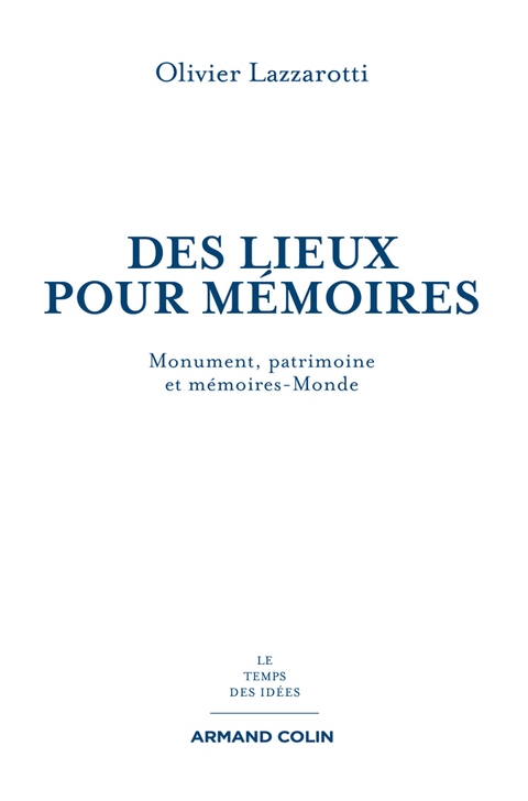 Cover image for book Des lieux pour mémoires