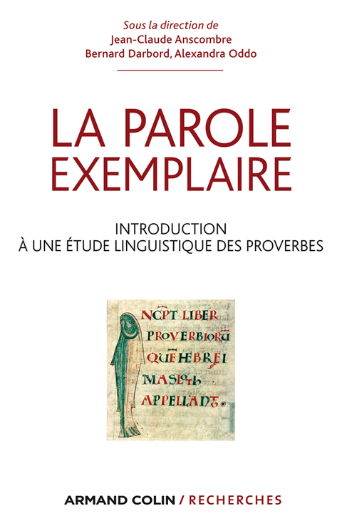 Cover image for book La parole exemplaire