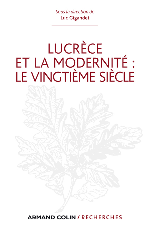 Cover image for book Lucrèce et la modernité : le vingtième siècle
