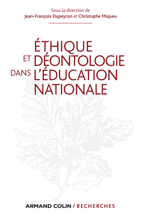 Cover image for book Ethique et déontologie dans l'Education nationale
