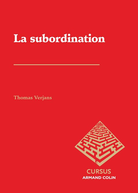 Cover image for book La subordination
