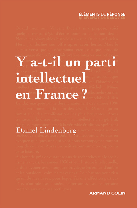 Cover image for book Y a-t-il un parti intellectuel en France ?