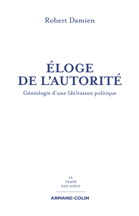Cover image for book Éloge de l'autorité
