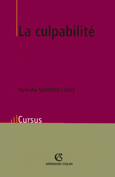 Cover image for book La culpabilité