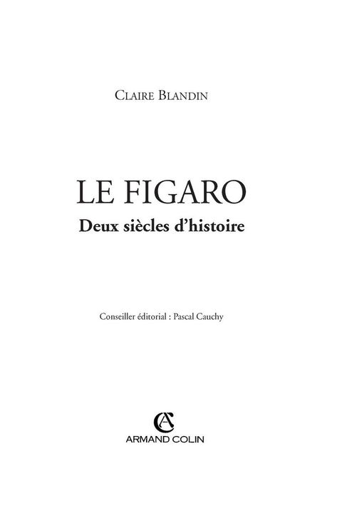 Cover image for book Le Figaro