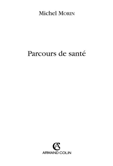 Cover image for book Parcours de santé