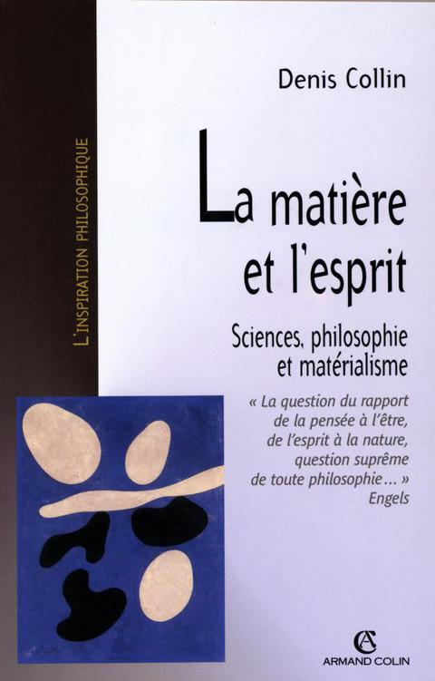 Cover image for book La matière et l'esprit