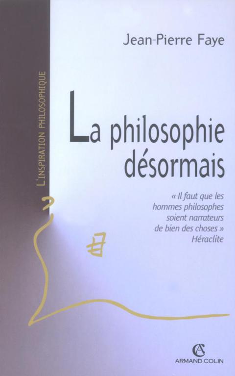 Cover image for book La philosophie désormais