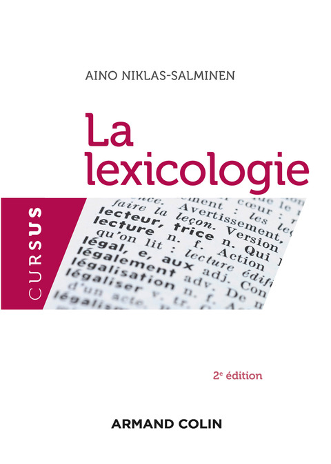Cover image for book La lexicologie - 2e édition