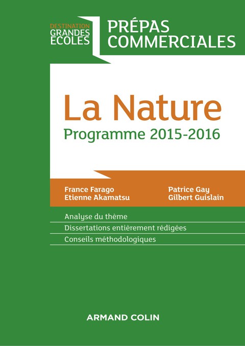 Cover image for book La Nature