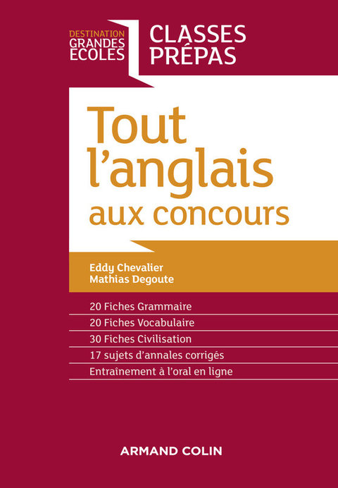 Cover image for book Tout l'anglais aux concours