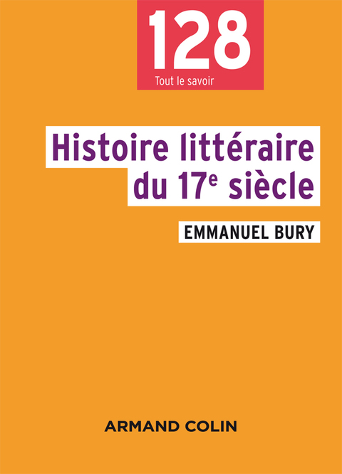 Cover image for book Histoire littéraire du 17e siècle