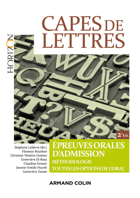 Cover image for book CAPES de lettres