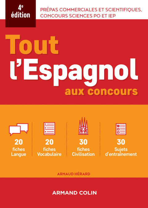 Cover image for book Tout l'espagnol aux concours - 4e ed.