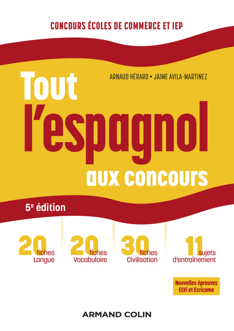Cover image for book Tout l'espagnol aux concours - 5e ed.