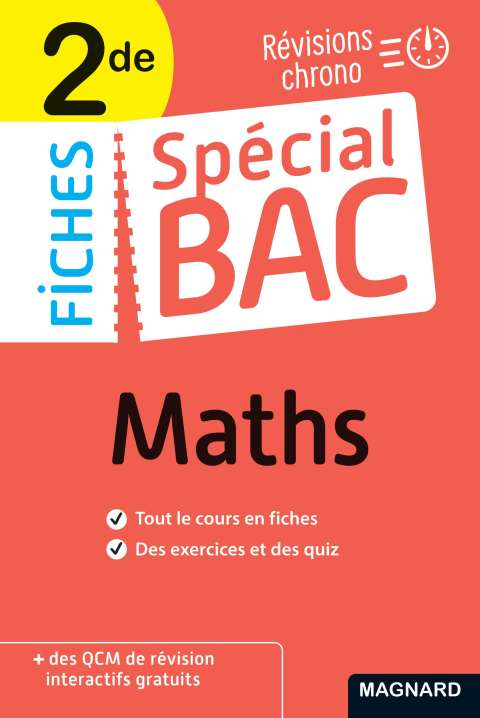 Cover image for book Spécial Bac Fiches Maths 2de Bac 2025
