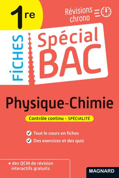Cover image for book Spécial Bac Fiches Physique-Chimie 1re Bac 2025