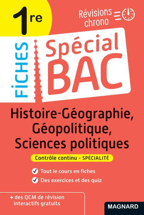 Cover image for book Spécial Bac Fiches Histoire-Géo, Géopolitique, Sciences Po 1re Bac 2025