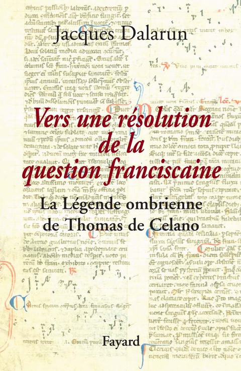 Cover image for book Vers une résolution de la question franciscaine
