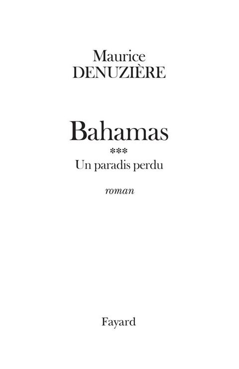Cover image for book Bahamas, tome 3