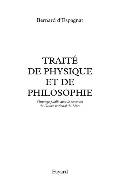 Cover image for book Traité de physique et de philosophie