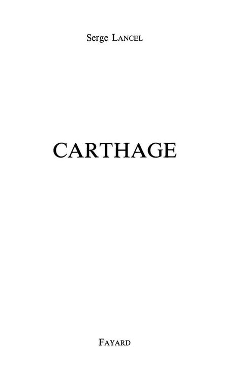 Cover image for book Carthage